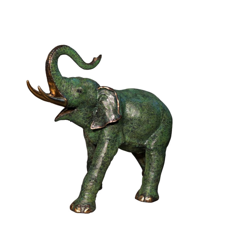 SRB074235-L Bronze Elephant Sculpture Metropolitan Galleries Inc.