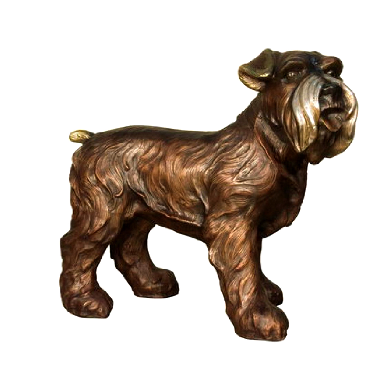 SRB081169 Bronze Terrier Dog Sculpture Metropolitan Galleries Inc.