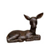 Bronze Baby Fawn Sculpture