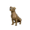 Bronze Jack Russel Dog Sculpture