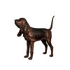 Bronze Bloodhound Dog Sculpture