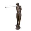 Bronze Female Golfer Sculpture
