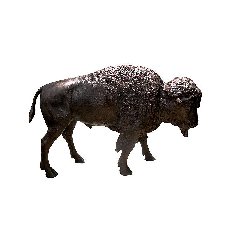 SRB706424 Bronze Bison Sculpture by Metropolitan Galleries Inc