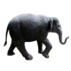 Bronze Large Walking Elephant Sculpture