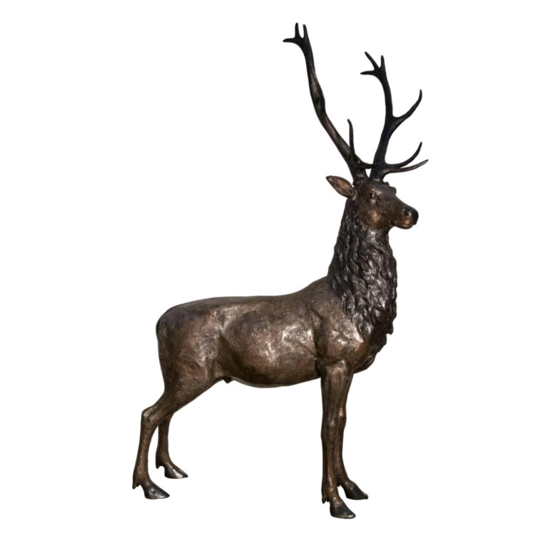 Bronze Deer Sculpture Metropolitan Galleries Inc.
