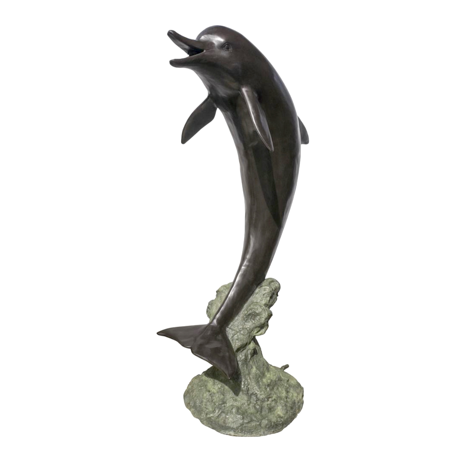SRB058774 Bronze Dolphin Fountain Sculpture Metropolitan Galleries Inc.
