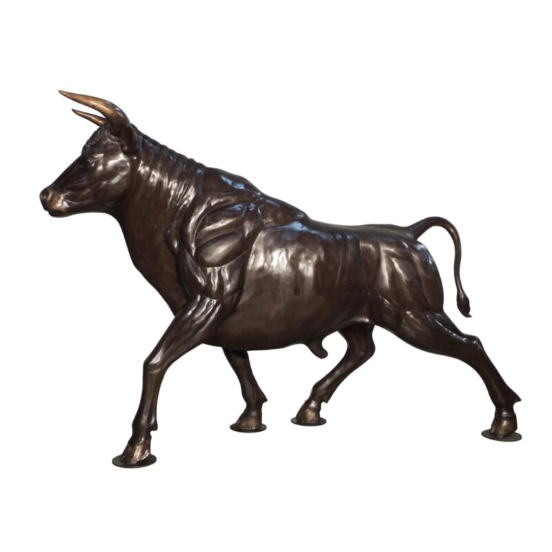 SRB096009 Bronze Bull Sculpture Metropolitan Galleries Inc.