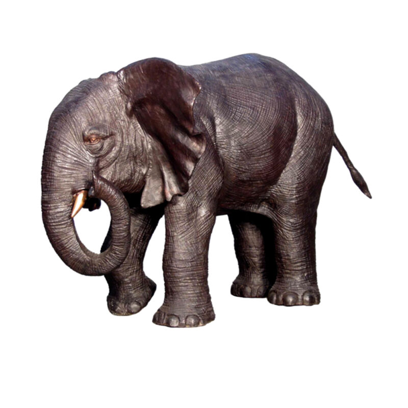 SRB028796 Bronze Elephant Sculpture Metropolitan Galleries Inc.