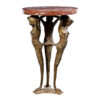 Bronze Egyptian Table + Marble Surface