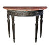 Bronze Ornate Moon Table & Marble Surface