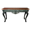 Bronze Rams Head Table & Marble Surface