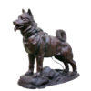 Bronze Balto Dog Sculpture