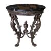 Bronze Boy Face Table Base + Marble Surface
