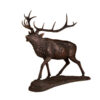 Bronze Large Walking Elk Sculpture