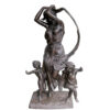 Bronze Mother & Two Children Sculpture