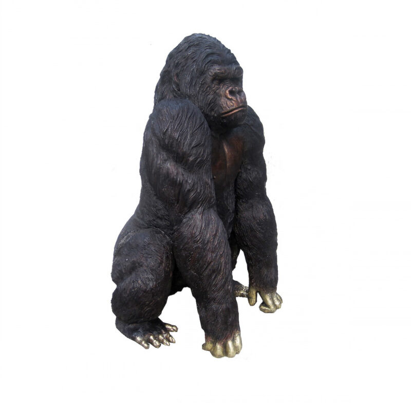 SRB706678 Bronze Gorilla Sculpture by Metropolitan Galleries Inc