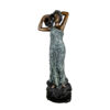 Bronze Woman holding Jar Fountain Sculpture