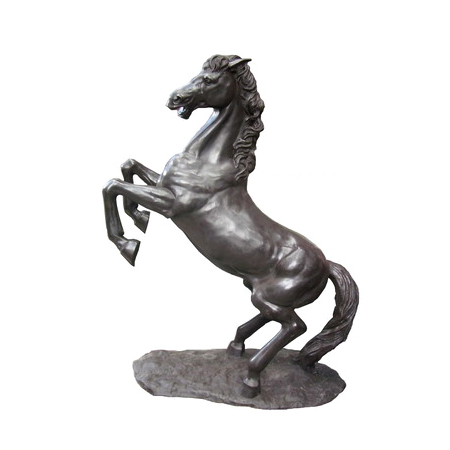 SRB705949 Bronze Rearing Horse Sculpture Metropolitan Galleries Inc