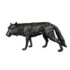 Bronze Wolf Sculpture