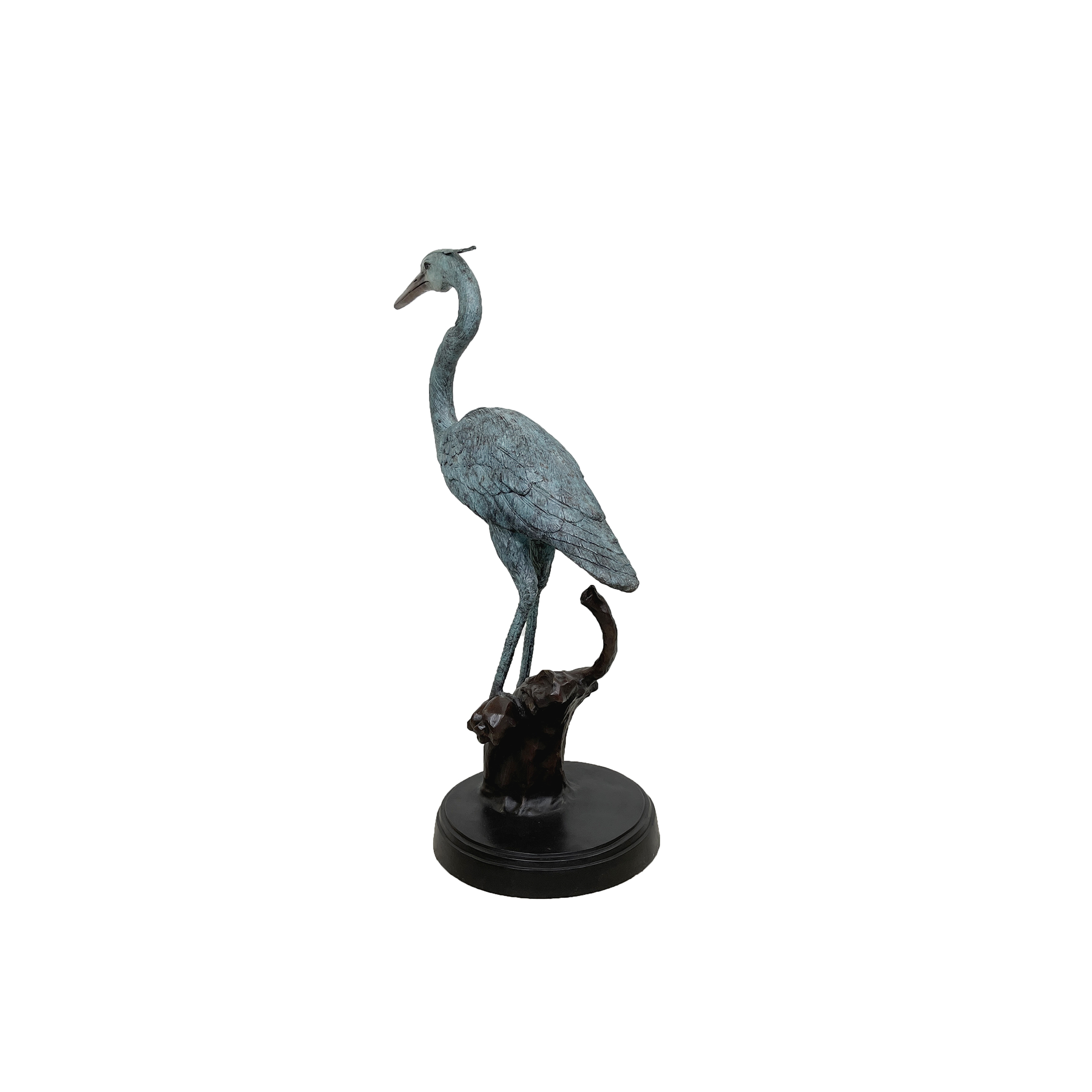 SRB057220 Bronze Blue Heron Sculpture by Metropolitan Galleries Inc 3