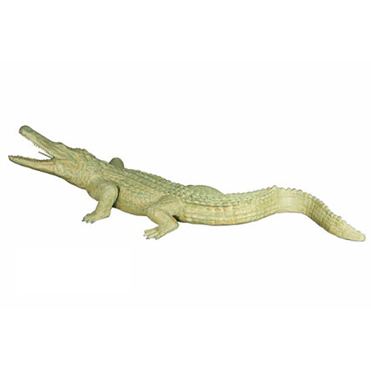 SRB043776-VR Bronze Verdigris Crocodile Fountain Sculpture by Metropolitan Galleries Inc
