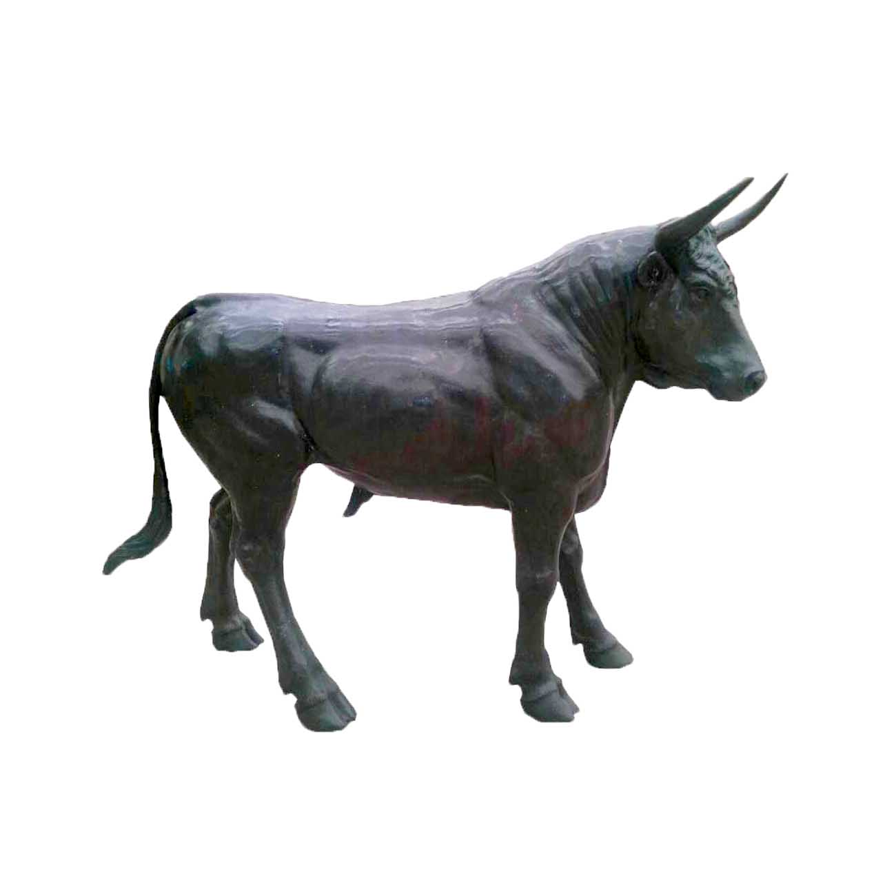 SRB706566 Bronze Bull Sculpture by Metropolitan Galleries Inc