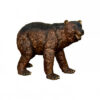 Bronze Walking Bear Sculpture