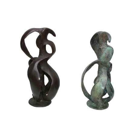 SRB705864 Bronze Abstract 'Curves' Sculpture by Metropolitan Galleries Inc