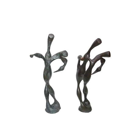SRB705865 Bronze Abstract 'Twirl' Sculpture Set by Metropolitan Galleries Inc