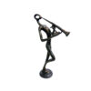 Bronze Abstract Trumpet Player Sculpture