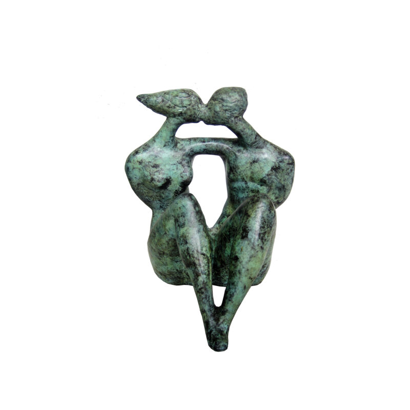SRB707034 Bronze Abstract 'The Kiss' Sculpture by Metropolitan Galleries Inc