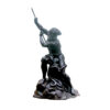 Bronze Neptune on Rock Sculpture