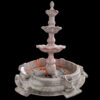 Marble Tuscan Three Tier Fountain with Basin