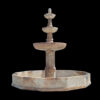 Marble Three Tier Fountain with Octagonal Basin