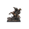 Bronze Soldier on Horse Sculpture