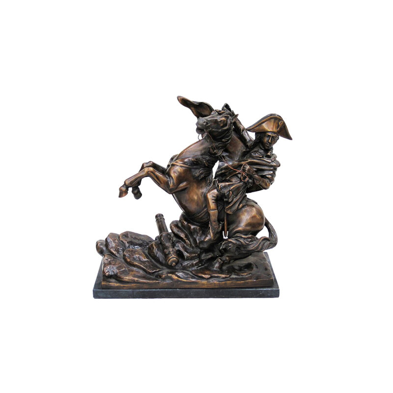 SRB704197 Bronze Soldier on Horse Sculpture by Metropolitan Galleries Inc