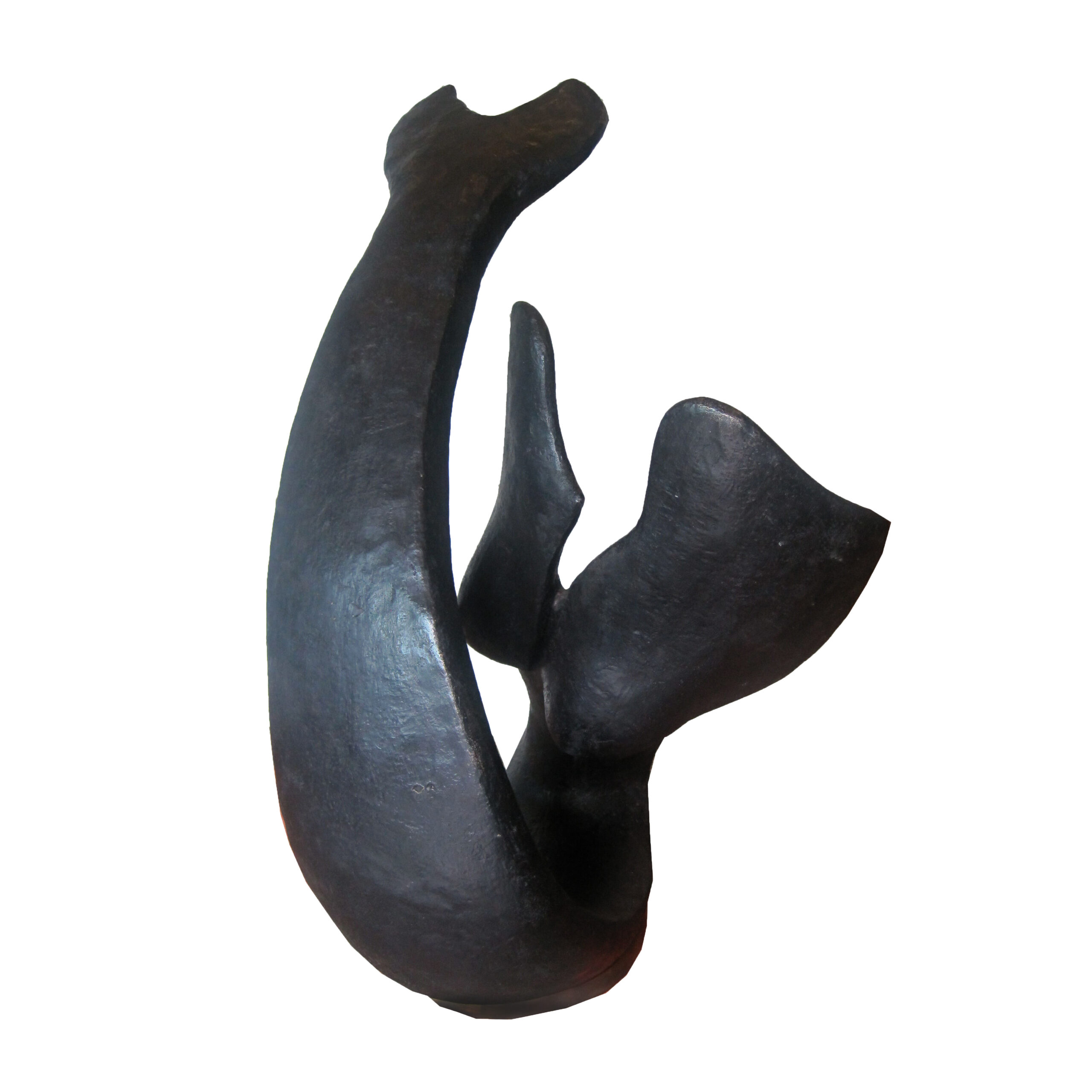 SRB707179 Bronze Abstract Mermaid Fin Sculpture by Metropolitan Galleries Inc.