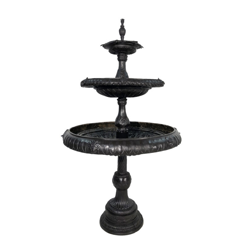 SRB018104 Bronze Classical Three Tier Fountain by Metropolitan Galleries Inc