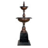 Bronze Two Tier Fountain with Marble Base