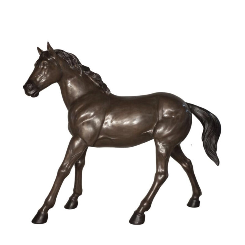 SRB076379 Bronze Standing Horse Sculpture by Metropolitan Galleries Inc
