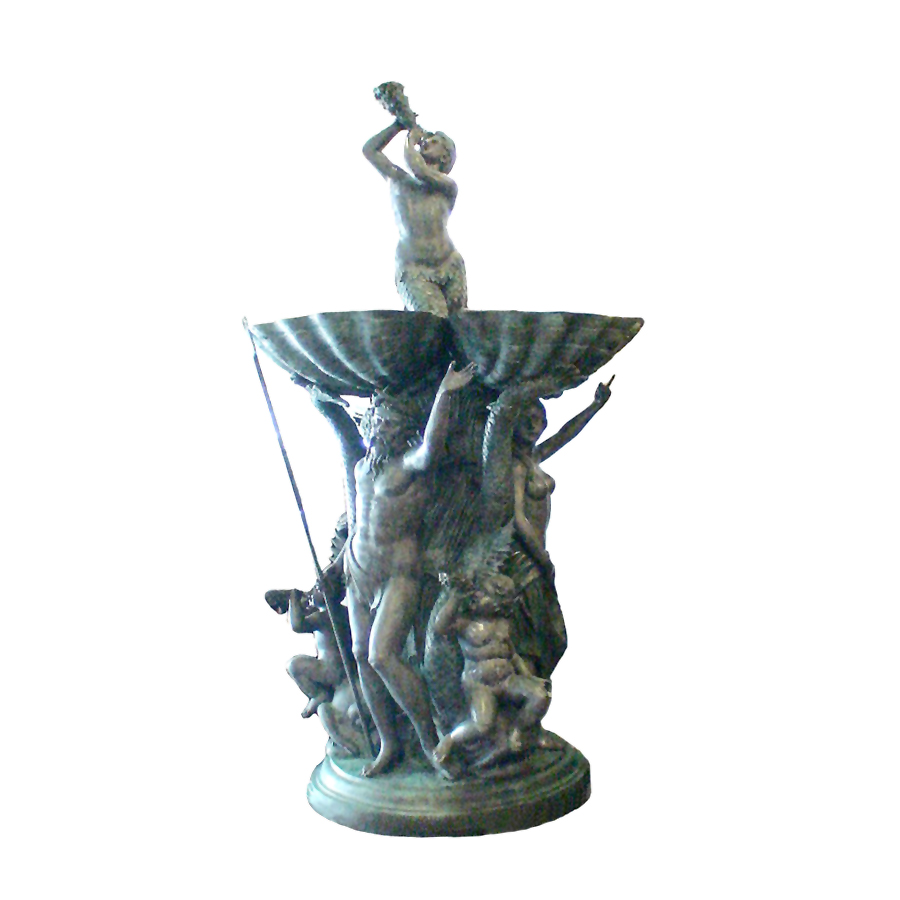 SRB703838 Bronze Neptune & Family Fountain Sculpture by Metropolitan Galleries Inc