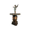 Bronze Angel with Cherubs Fountain