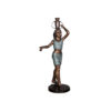 Bronze Girl balancing Jar Fountain Sculpture