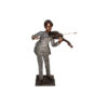 Bronze Boy playing Violin Sculpture