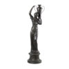 Bronze Classical Deco Lady holding Vase Fountain