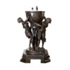 Bronze Ladies holding Birdbath Fountain Sculpture