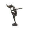 Bronze Art Deco Nude Lady Balancing Fountain