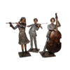 Bronze Children Musicians Sculpture Set