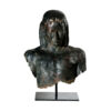 Bronze Male Bust Partial Artifact Sculpture