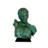 Bronze Male Bust Partial Artifact Sculpture